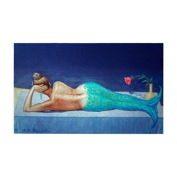 Betsy Drake Betsy Drake DM073G Mermaid Door Mat - 30 x 50 in. DM073G - main